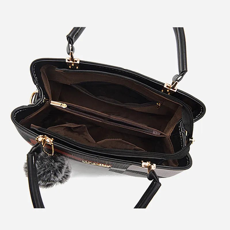 Women's Luxury Designer Plaid Handbag Shoulder Bag - HER Plus Size by Ench